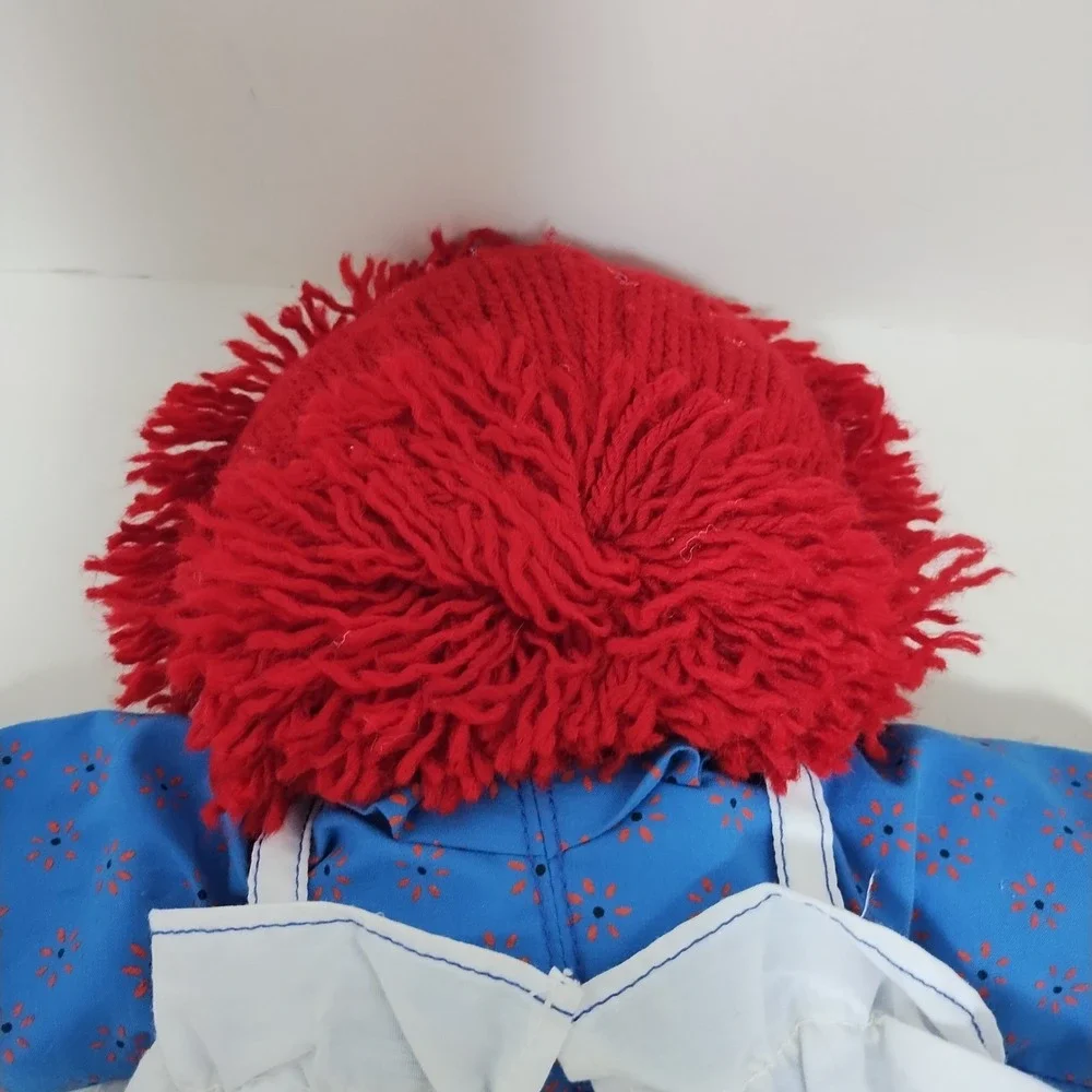Raggedy Ann Russ Applesauce Brand 16 Inch Plush Stuffed Doll‎ Yarn Hair